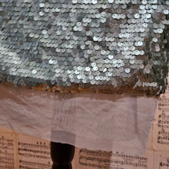 Annarita N NWT Seafoam Green Sequin Strapless Dress Small - Picture 12 of 15